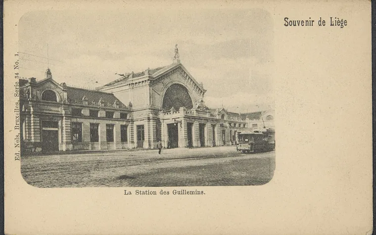 Ancienne gare de Liège-Guillemins au début du XXe siècle