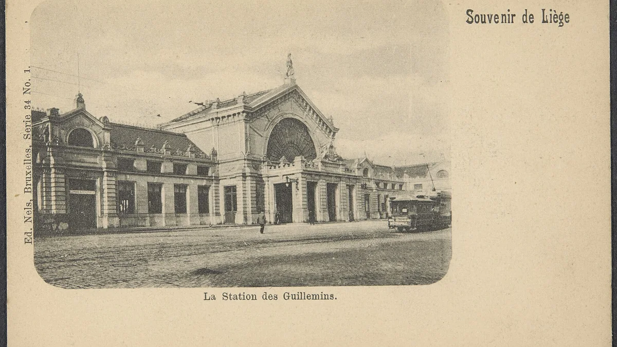 Ancienne gare de Liège-Guillemins au début du XXe siècle